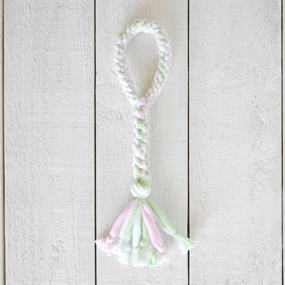 Fleece Dog Tug Toy Medium - Watermelon - Picture 1 of 5